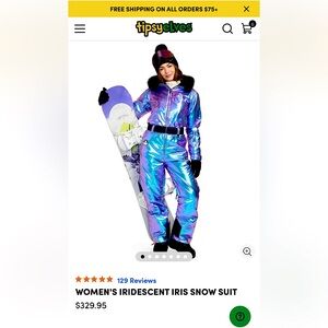 WOMEN'S IRIDESCENT IRIS SNOW SUIT
